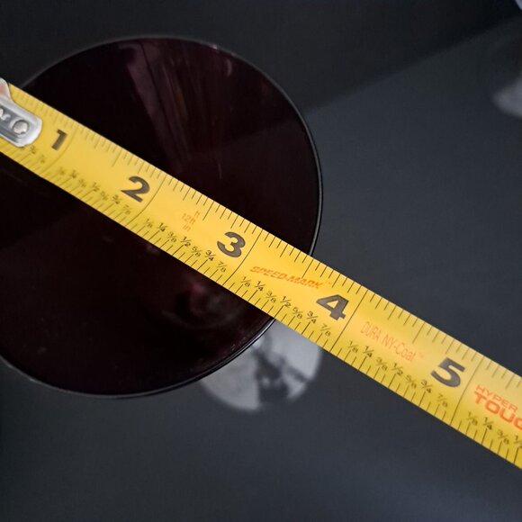 Pottery Barn Amethyst Fluted Champagne Glass Purple Stemware Elegant Holiday 9" - Picture 8 of 10